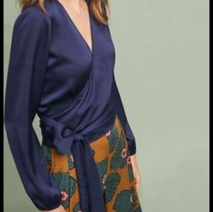Anthropologie Tops - Anthropologie The Odells Marin Wrap Blouse Anthropologie Tops - Anthropologie The Odells Marin Wrap Blouse
